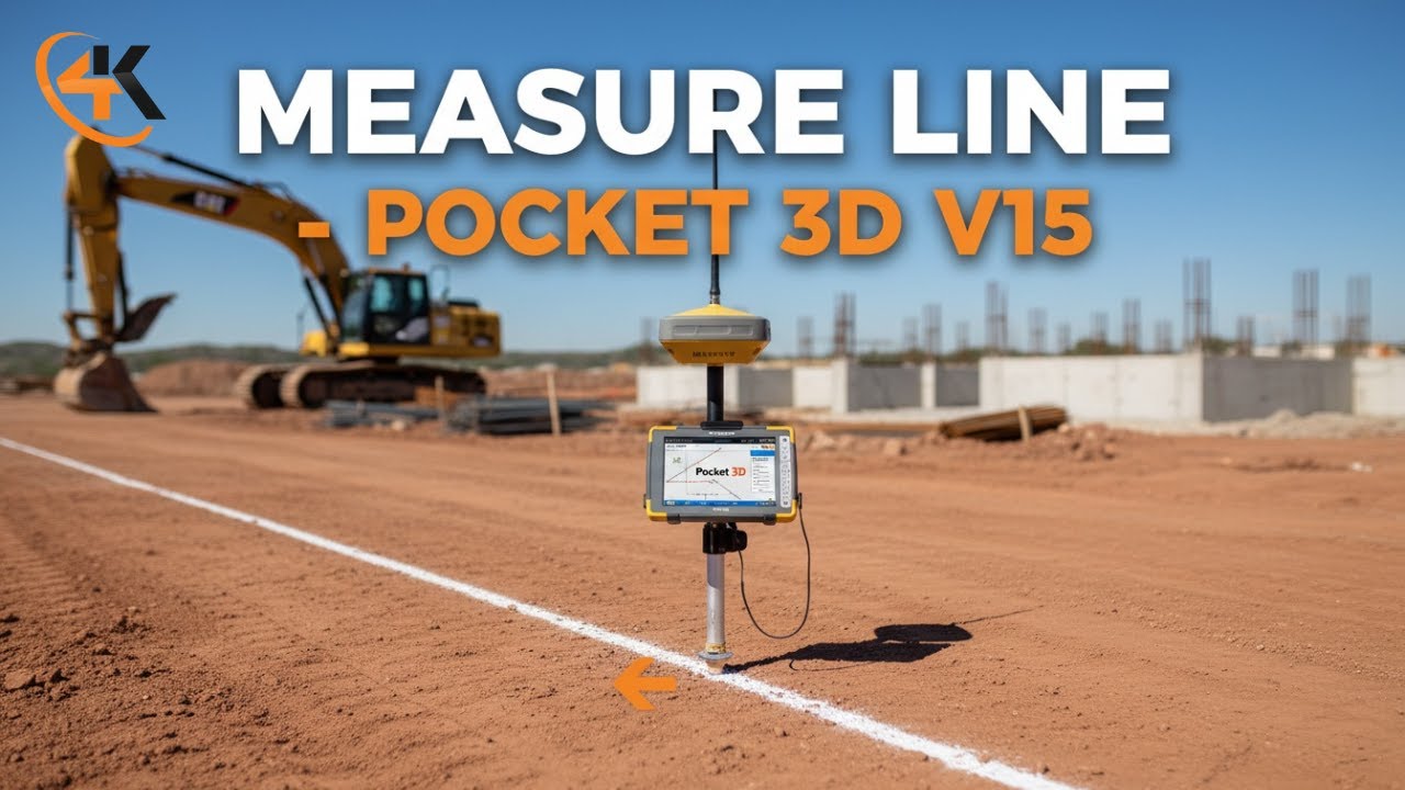 Topcon Pocket 3D V15 - How to Measure in a Line