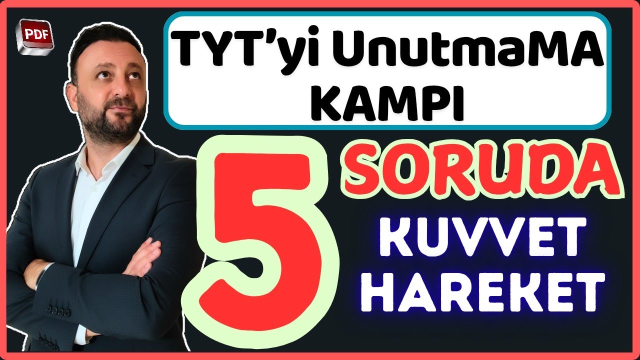 5 SORUDA KUVVET VE HAREKET | TYT yi UNUTMAMA KAMPI 2026 #tytfizikfulltekrar 