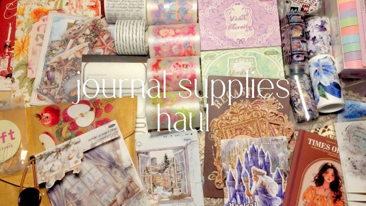 💗 ASMR unboxing beautiful journaling supplies | ft. 