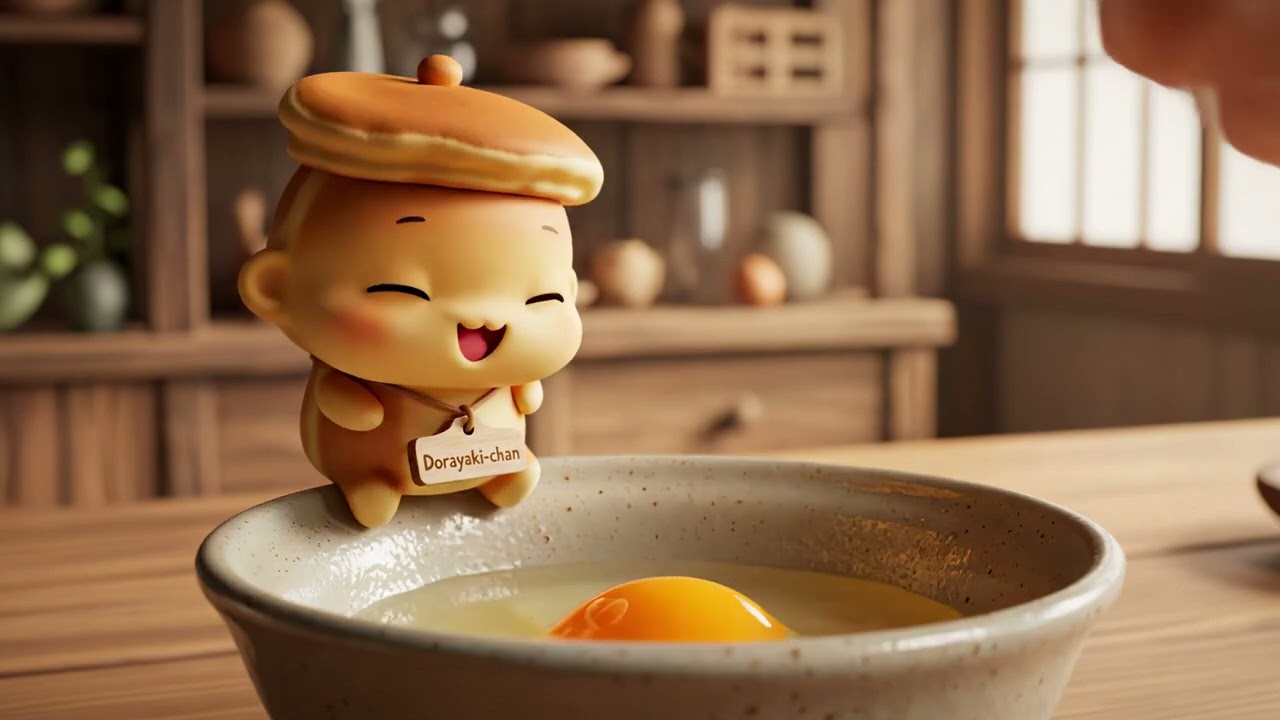 [AI ASMR] Make Japanese sweets with Dorayaki-chan 🥞 Warm and soothing cooking sounds