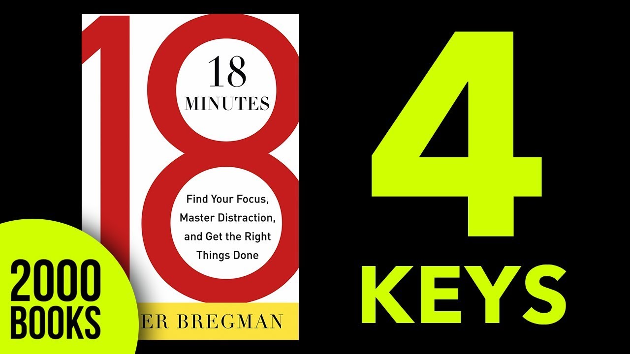 18 minutes book summary - Find your Focus, Master Distractions. Peter Bregman