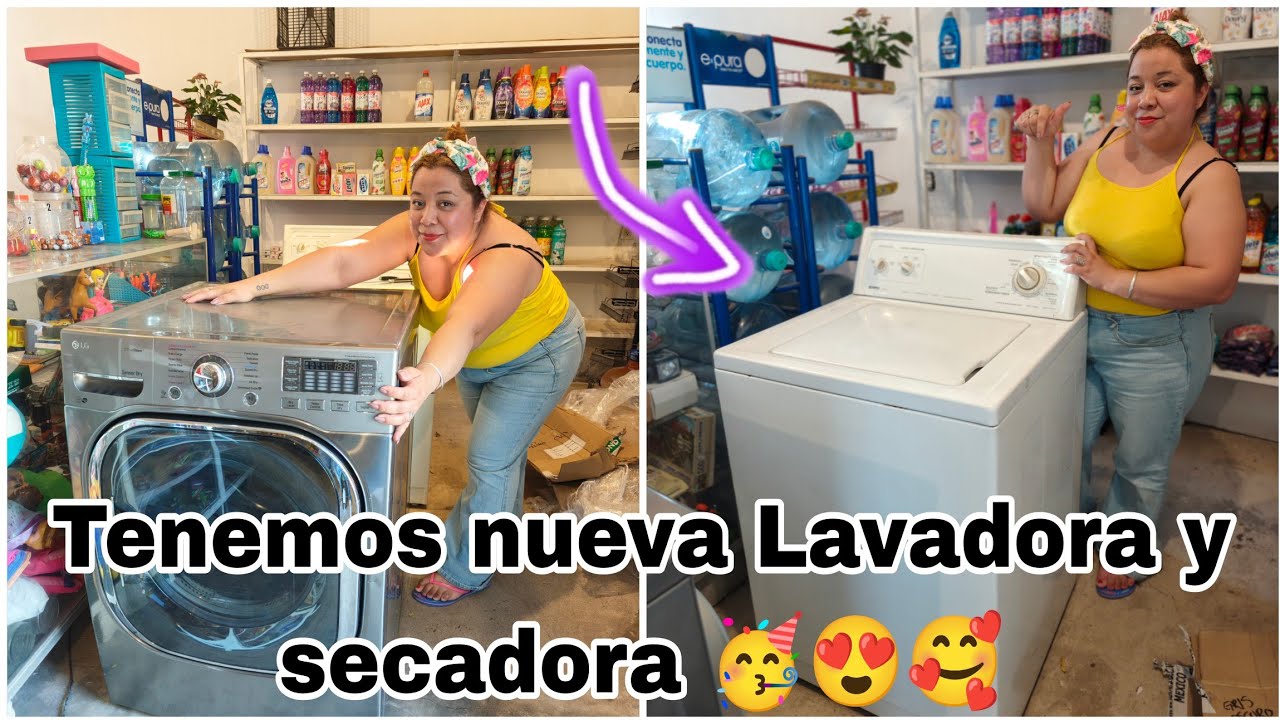 Tenemos Lavadora y secadora nueva🥳😍(De segunda mano) Para nuestro Hogar 🏡🫶