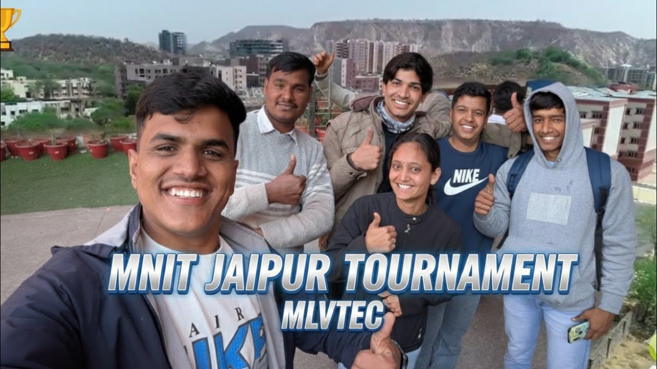 MNIT university jaipur tournament me mje raat ko khana nhi mila ☹️☹️ lekin mja bohot aaya