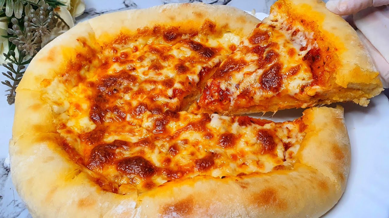 Best Homemade Double Cheese Pizza! No Kneading! Incredibly Delicious!Best Pizza Recipe