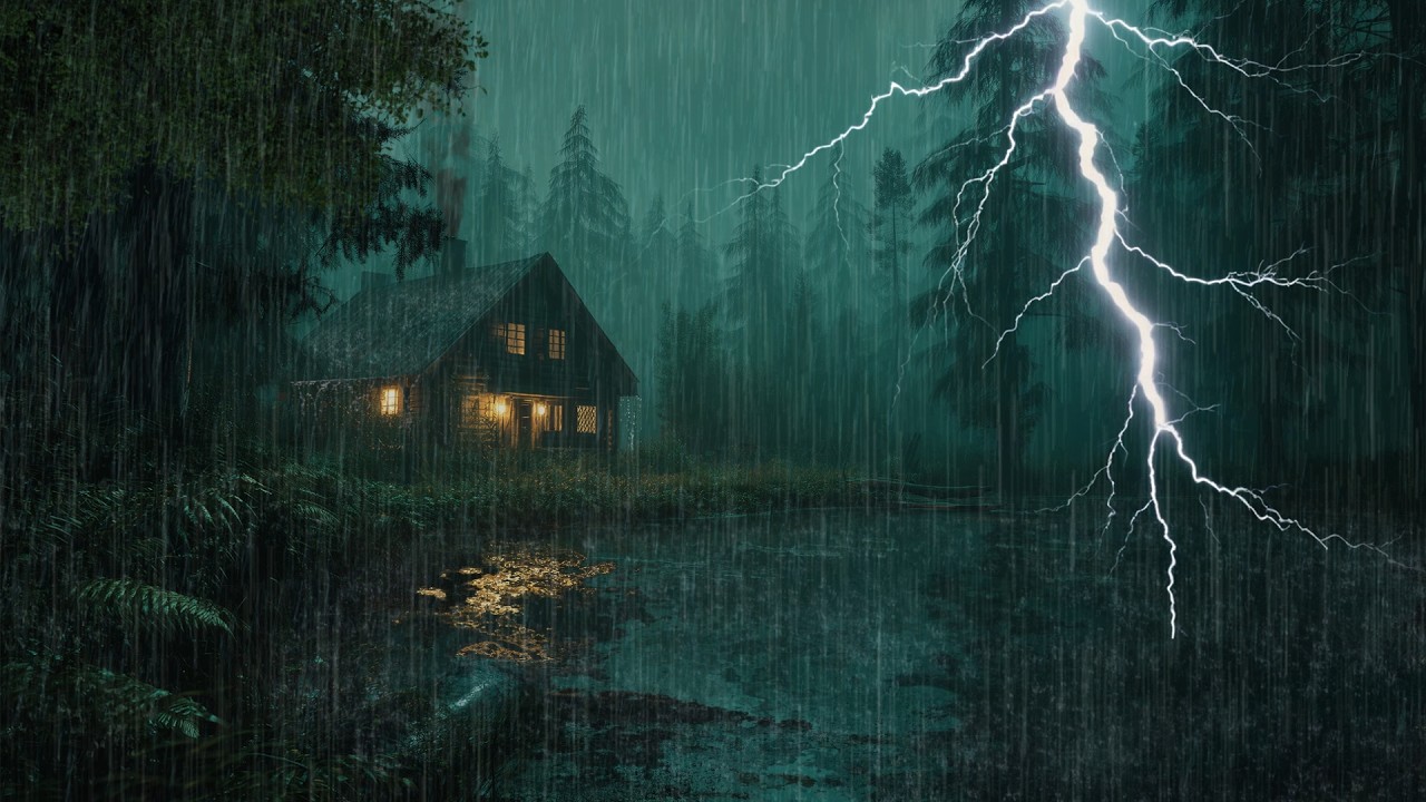 HEAVY RAIN AND THUNDER SOUNDS - DEEP SLEEP | Thunderstorm for Sleeping - Rain Sound Comfort #2