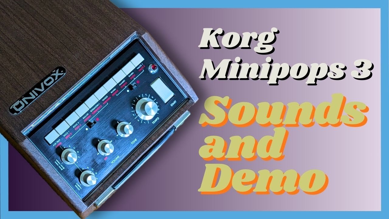 Univox SR-55 Vintage Drum Machine: Sounds, History, & Korg Minipops 3 Demo