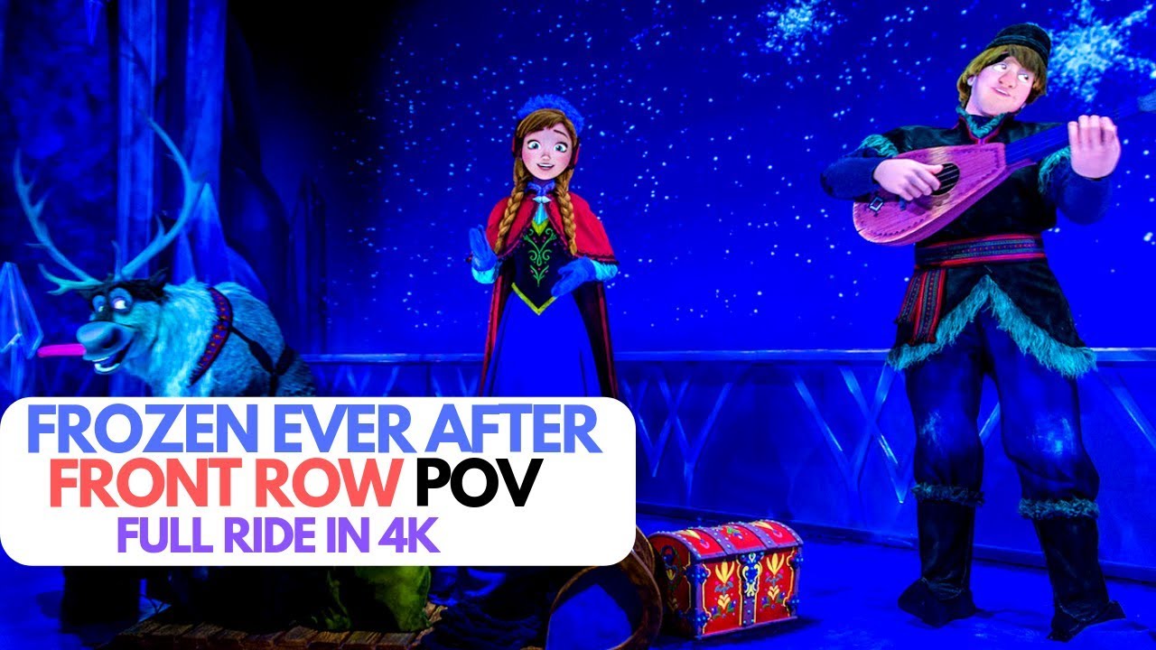 [4k] Frozen Ever After Full Ride Front Row POV Epcot