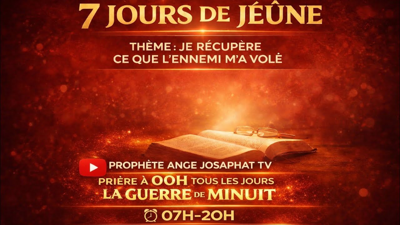 🔥 LA GUERRE DE PRIÈRE AVEC LE PROPHÈTE ANGE JOSAPHAT 