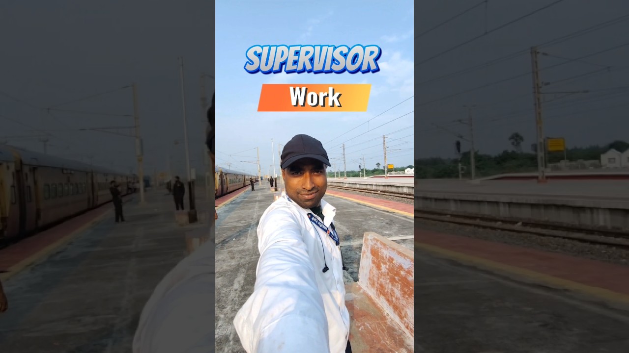 Railway Supervisor Work #trainsupervisor #coachattendent #indianrailwaysreaction