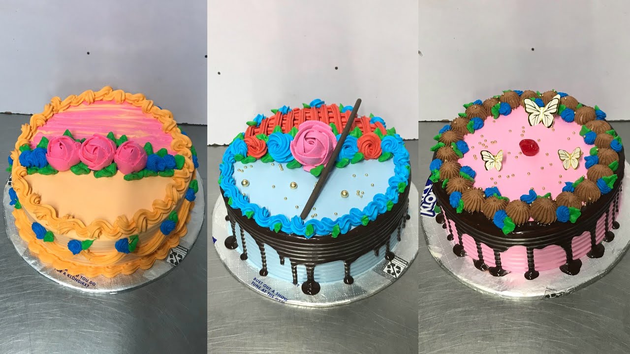 How To Make Cream Cake Design New  Decorate Cake Design Video Cake Banany Ka Tarika New Anniversary