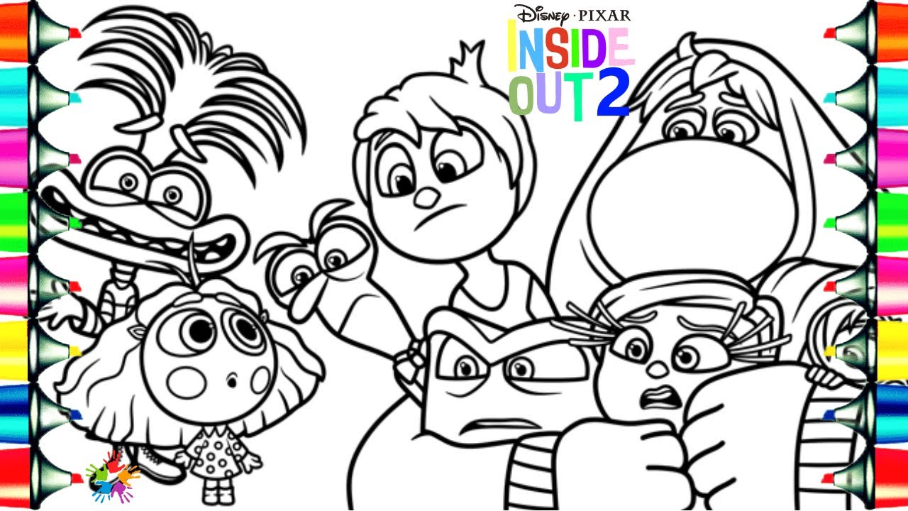 Inside Out 2 Coloring Pages / How to Color All Main Characters from Inside Out 2 / NCS Music