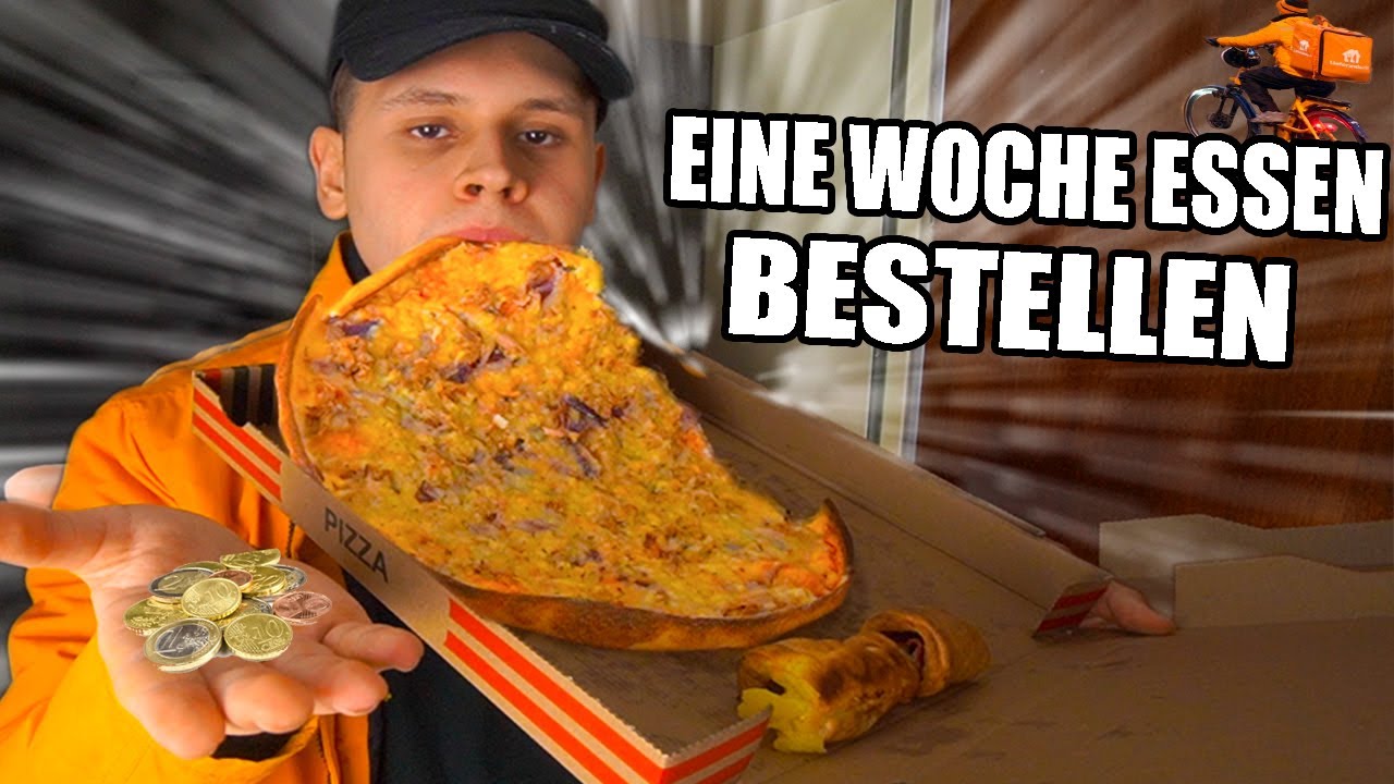 Eine Woche lang nur ESSEN BESTELLEN🤤🚴🏼 - SELBSTEXPERIMENT⭐(SEHR TEUER💰)