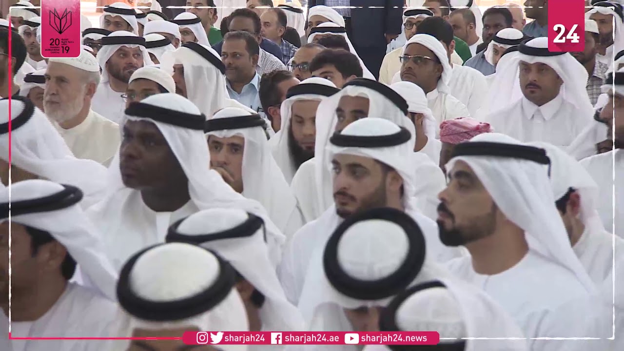 حاكم الشارقة يؤدي صلاة الجنازة على جثمان نجله خالد القاسمي