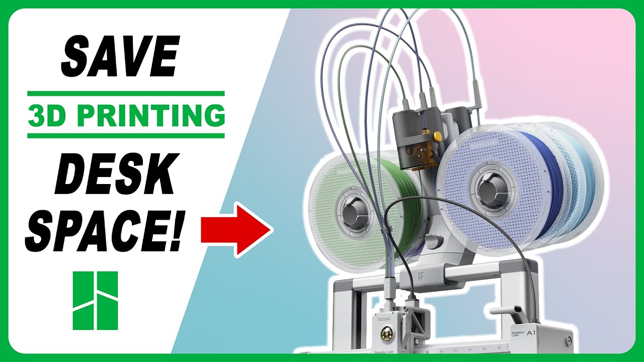 🪛 КАК крепить сверху 3D-принтер AMS Lite - Bambu Lab A1