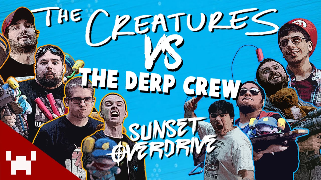 The Creatures VS The Derp Crew in Sunset Overdrive! (1080p HD)