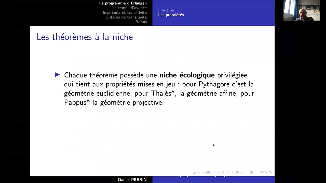Daniel Perrin T&eacute;l&eacute;s&eacute;minaire International des IREM 14 janvier 2022