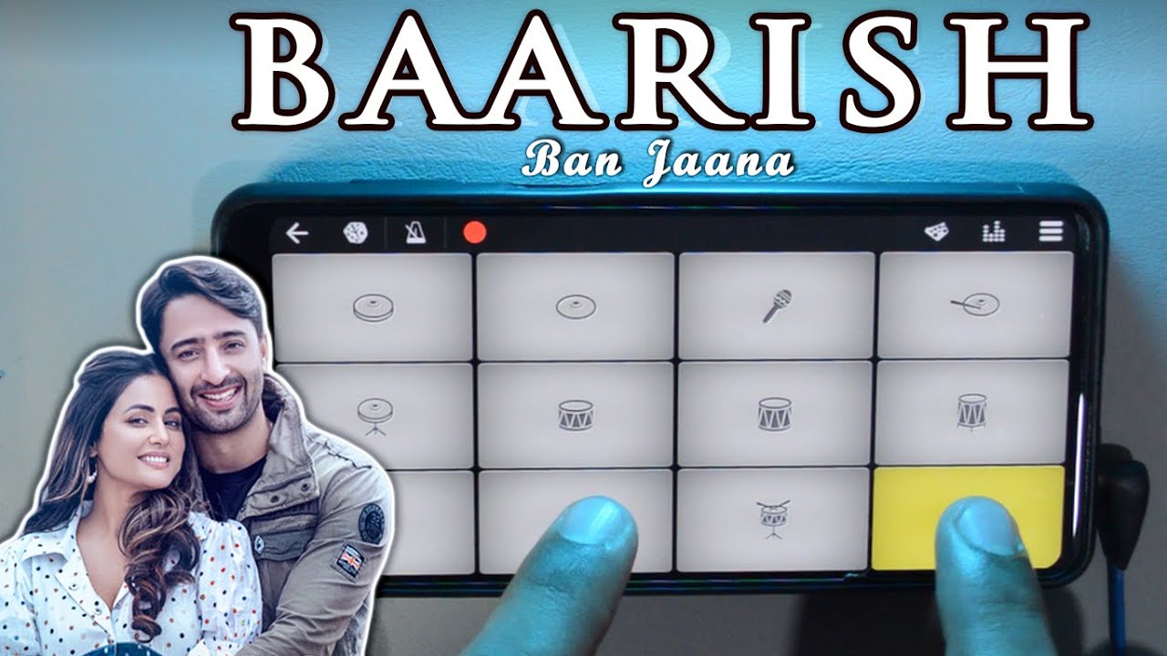 Baarish Ban Jana on Walk Band | Instrumental Ringtone | Mobile Piano & Drum | Saxophone | Hina Khan