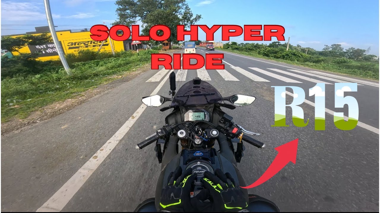 YAMAHA R15 V4 SOLO HYPER RIDE ❤️