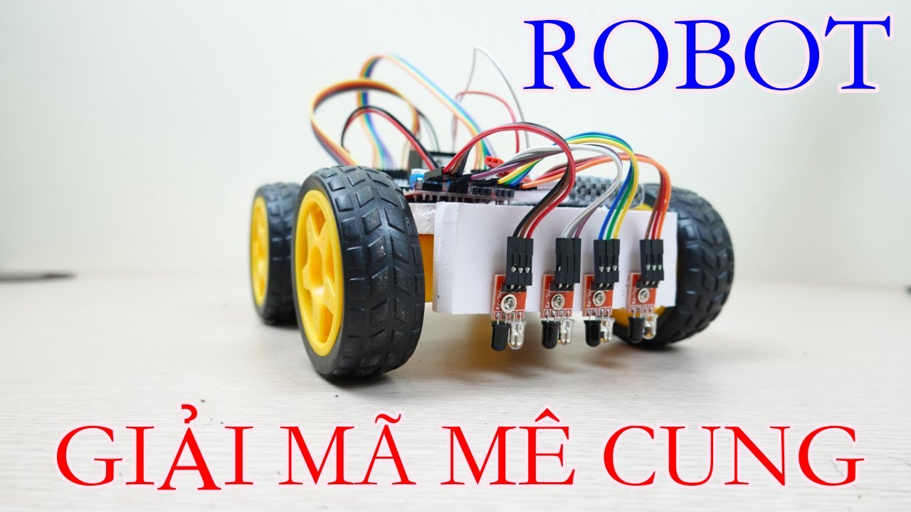Hướng dẫn chế robot dò line giải mã mê cung V3