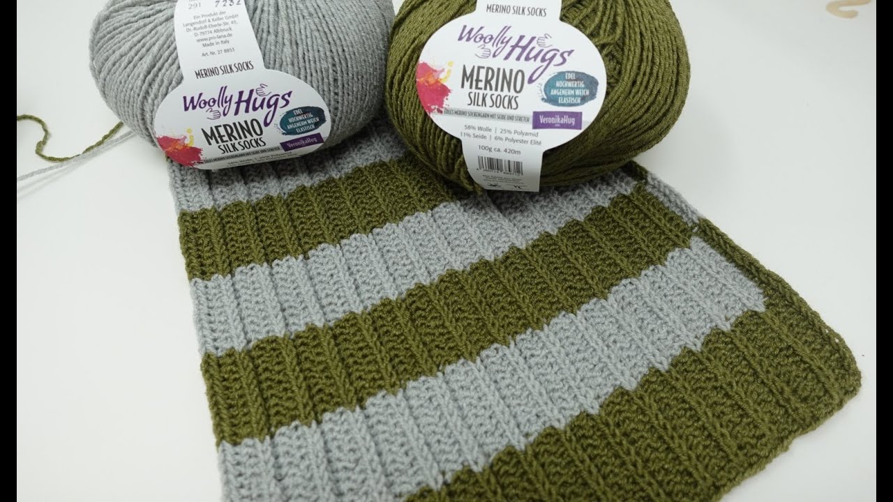 Warte-Schal stricken - einfach, aber super!