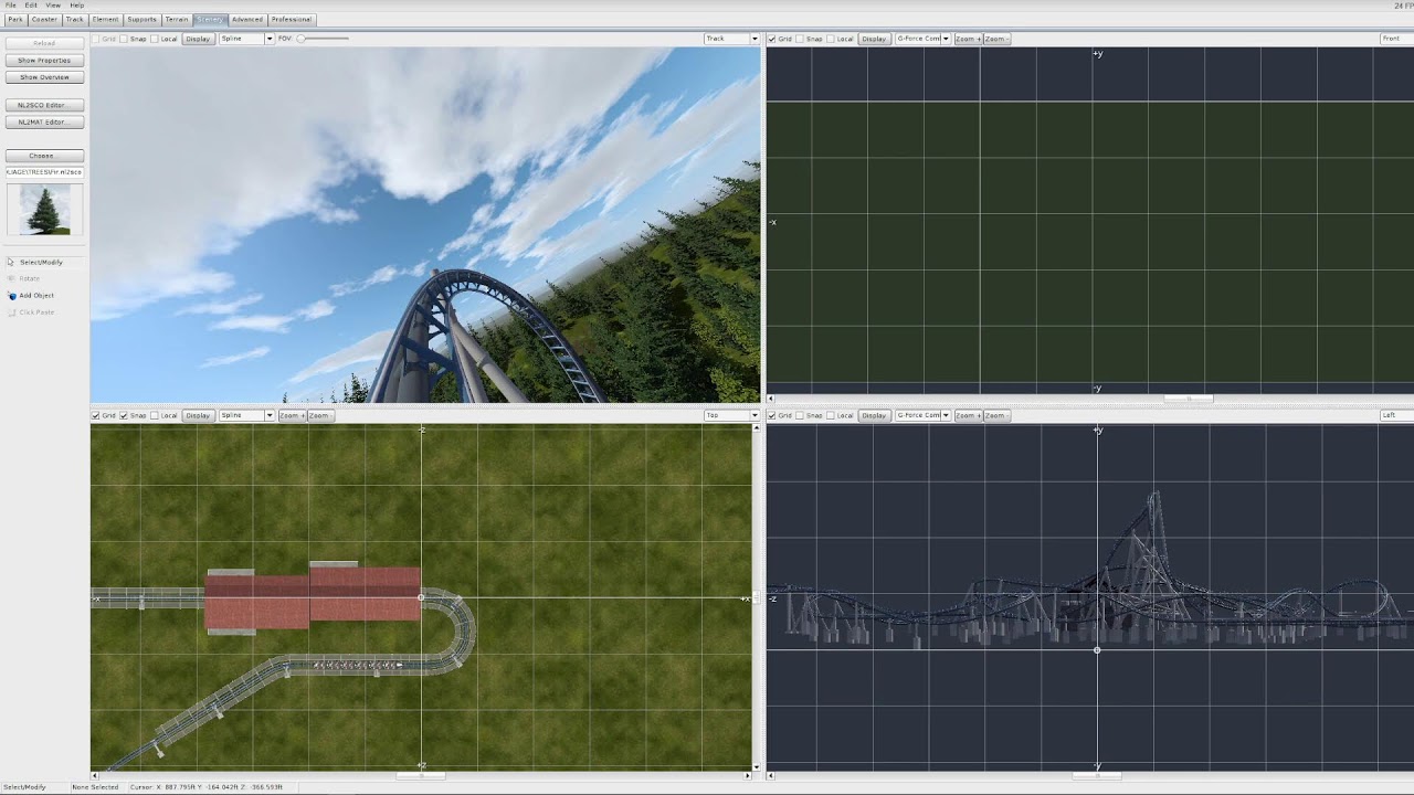 Working on trees and scenery LIVE! (No Limits 2)