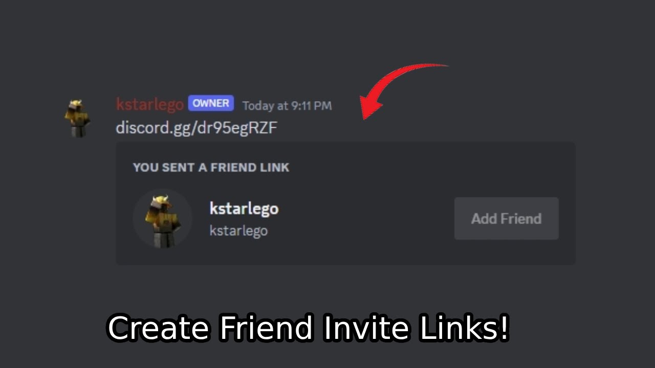 How To Create a Friend Invite Link For Discord in 26 seconds