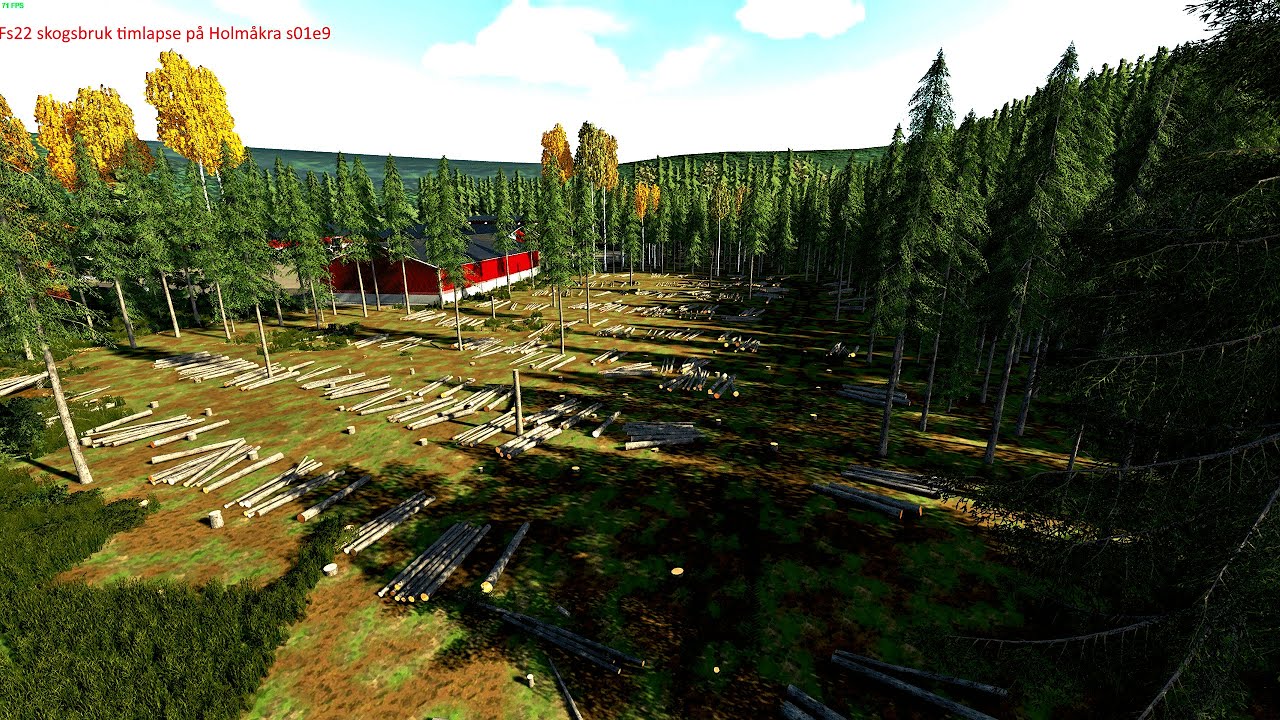 Fs22 skogsbruk timlapse på Holmåkra s01e9