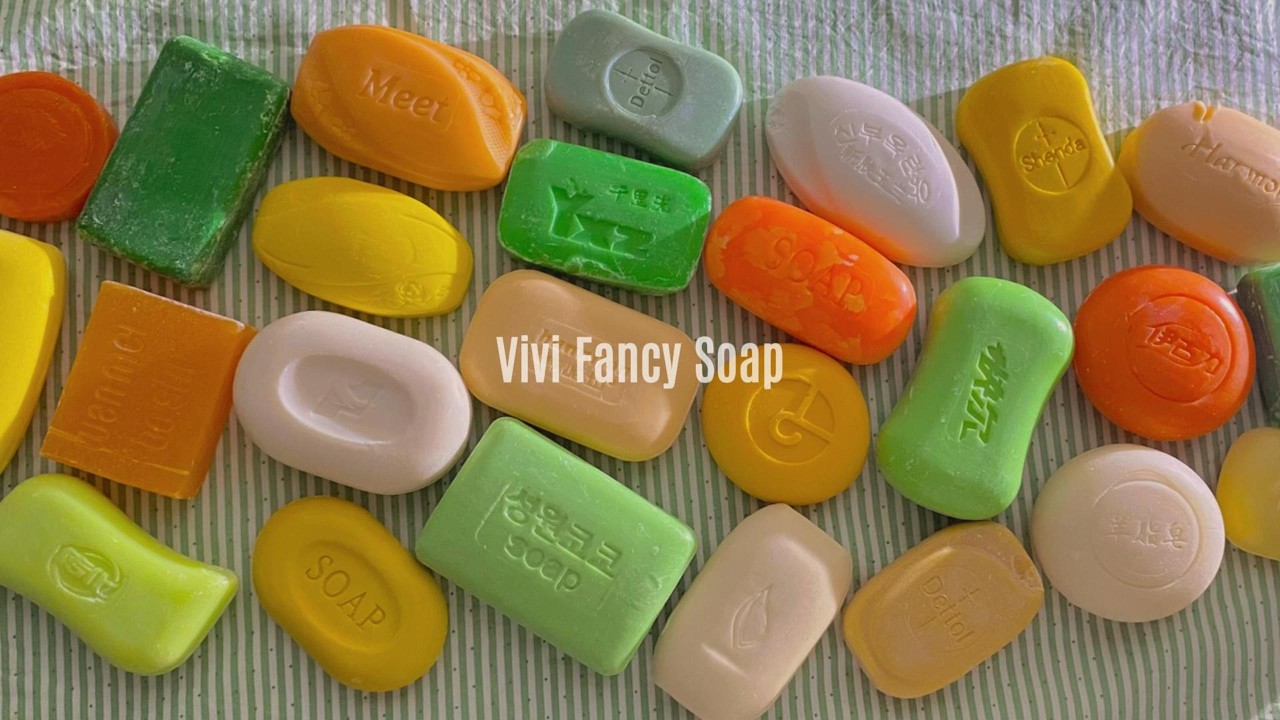 ASMR Soap Cutting/Dry Soap Cutting ASMR/Satisfying Sound ASMR/No Talking/Crispy Colorful Soaps