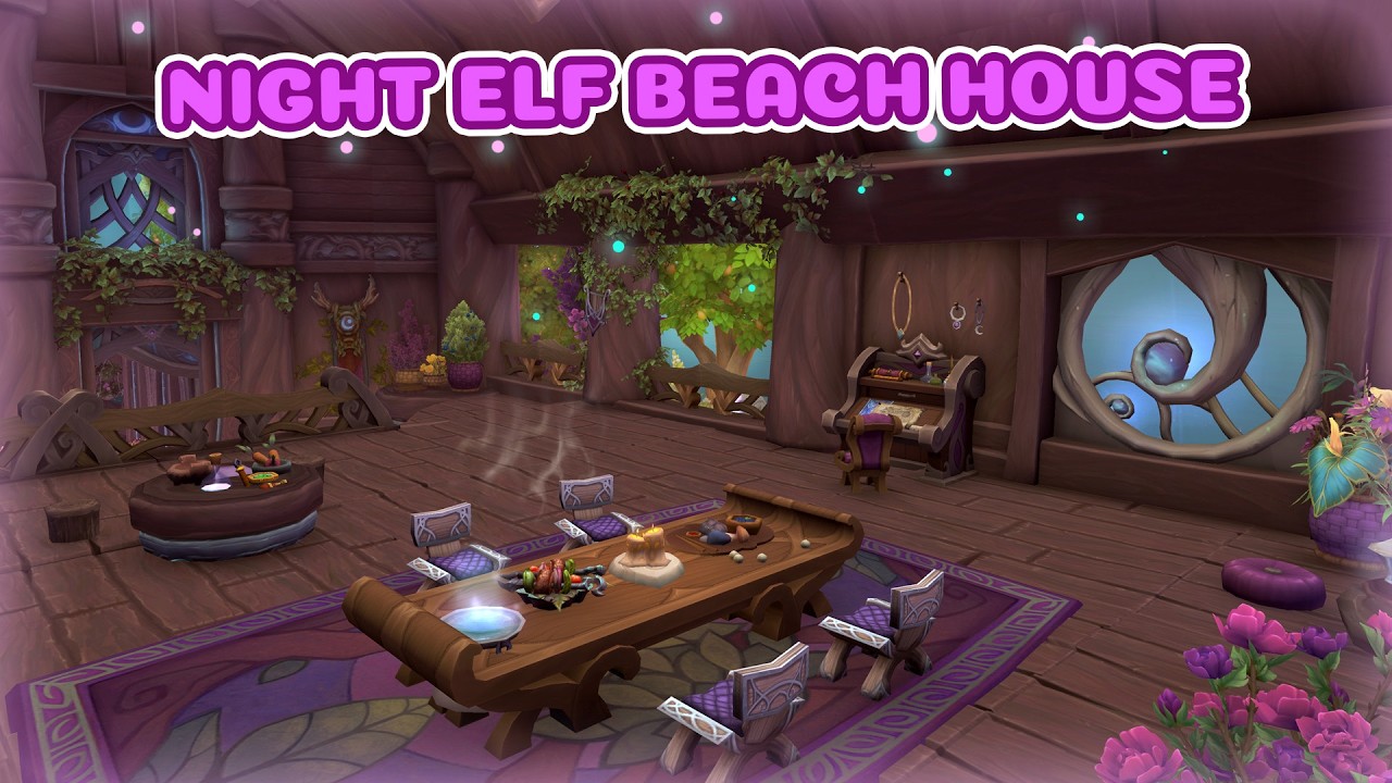 Night Elf Beach House - WoW Housing