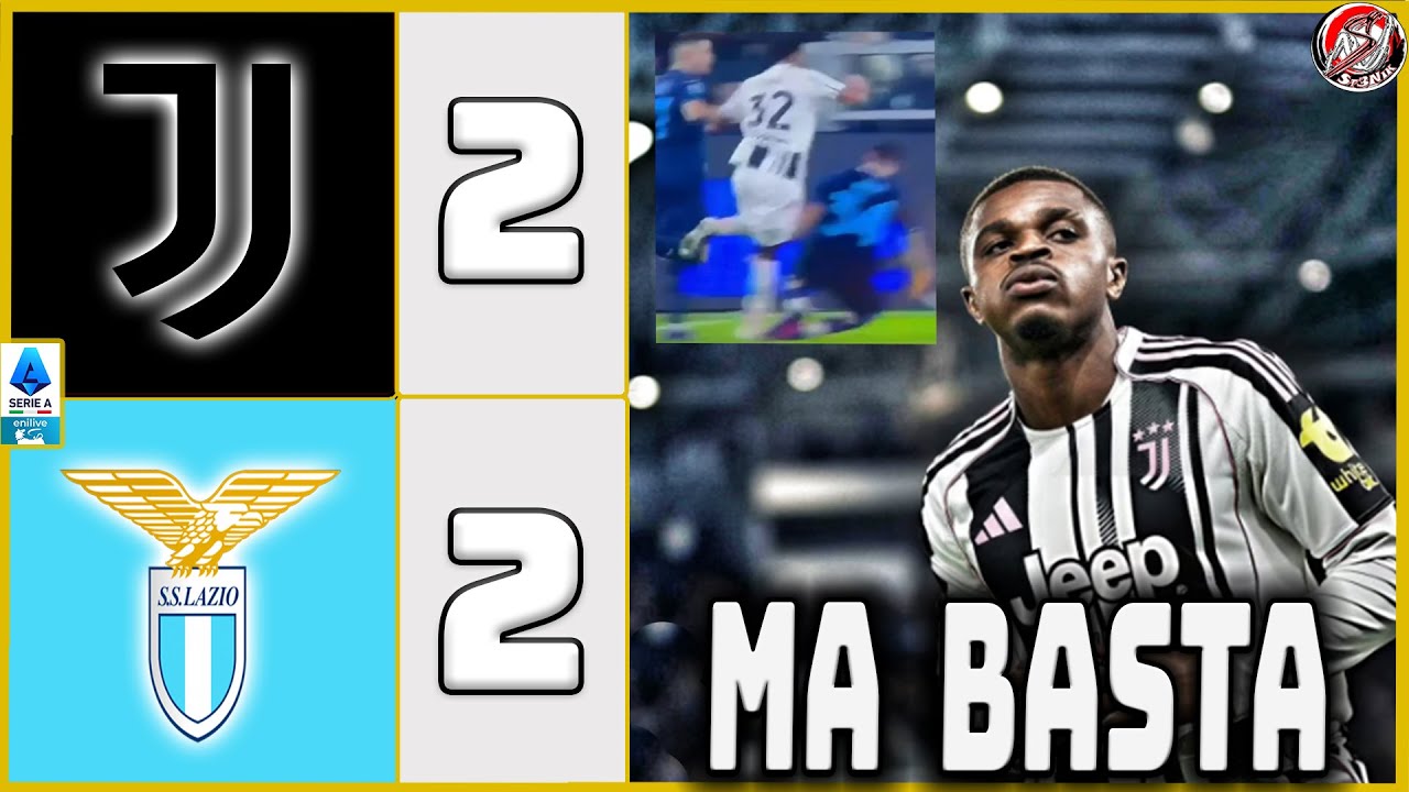 JUVENTUS LAZIO 2-2 | KALULU SALVA all' ULTIMO MINUTO, RIGORE una DECISIONE FOLLE
