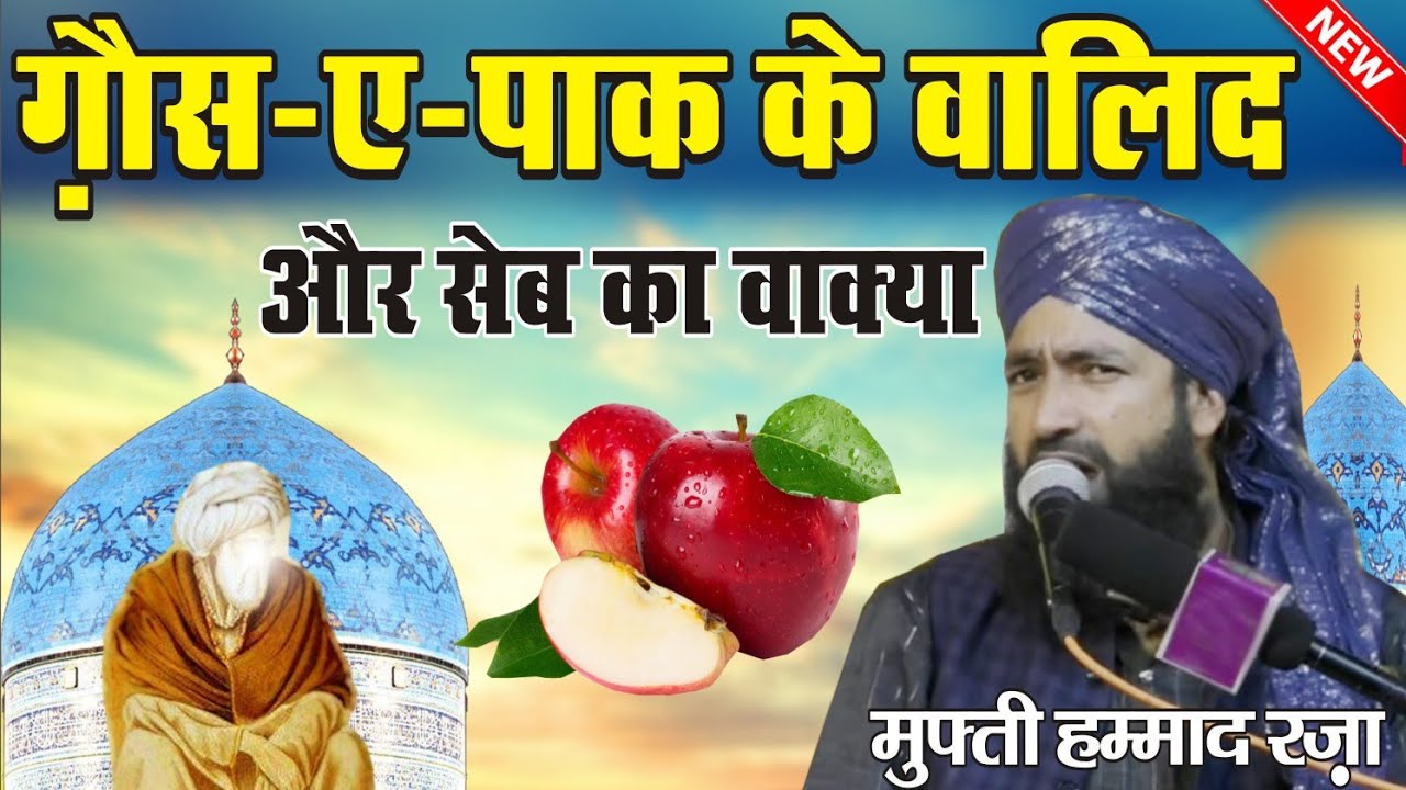 गौसे पाक के वालिद और सेब का वाक़्या | Mufti Hammad Raza Moradabadi Ki Taqreer | At Program Tigri |