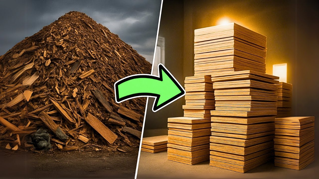 ¿Cómo transformar los RESIDUOS DE MADERA en TABLEROS MDF a través del PROCESO DE RECICLAJE?