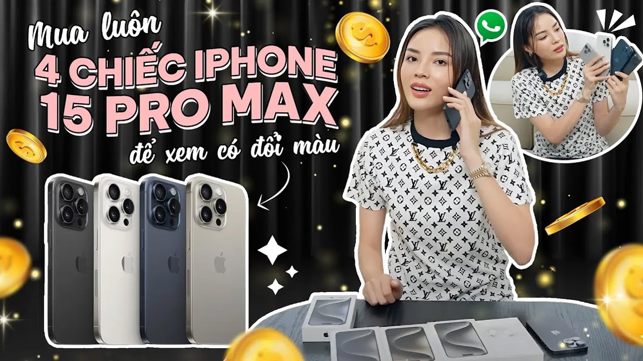 Ky Duyen Daily | VLOG 45: Đập hộp 4 chiếc iPhone 15 Pro max để 