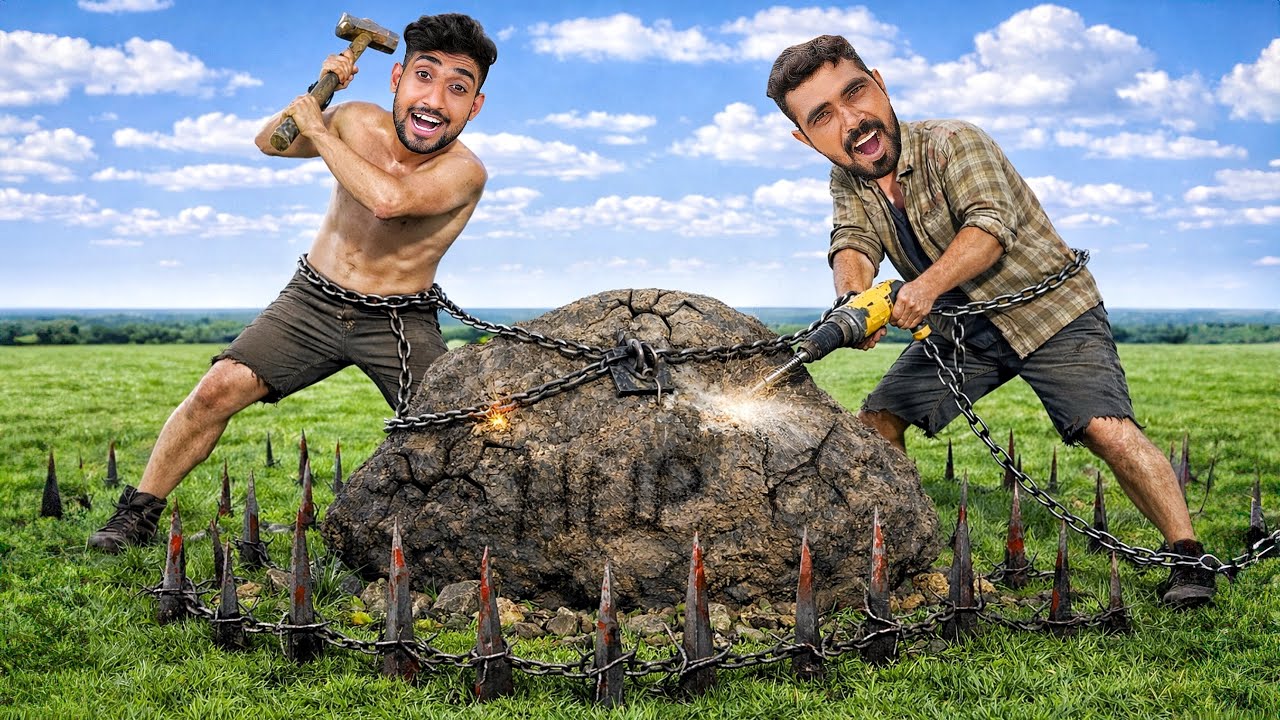 Giant Rock Breaking Challenge