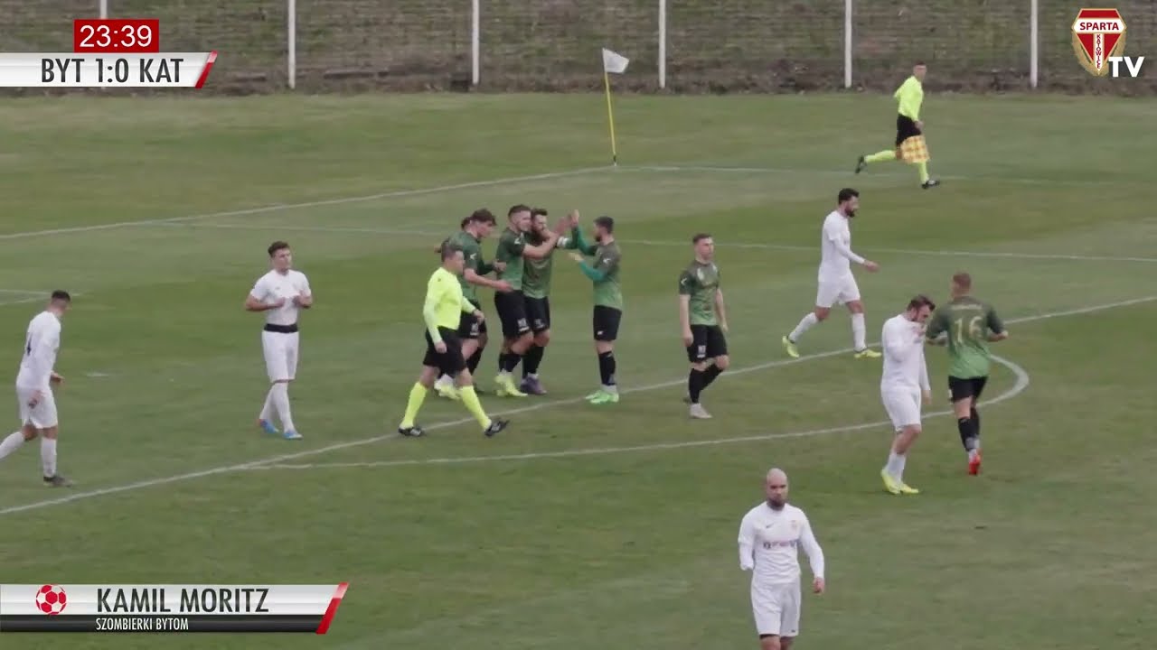SKRÓT MECZU: SZOMBIERKI BYTOM - SPARTA KATOWICE 1:2 (1:0)