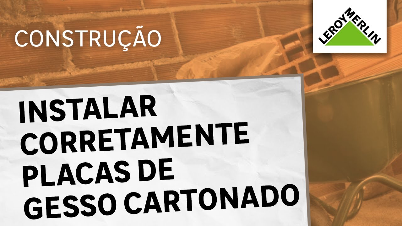 Como instalar placas de gesso cartonado | LEROY MERLIN