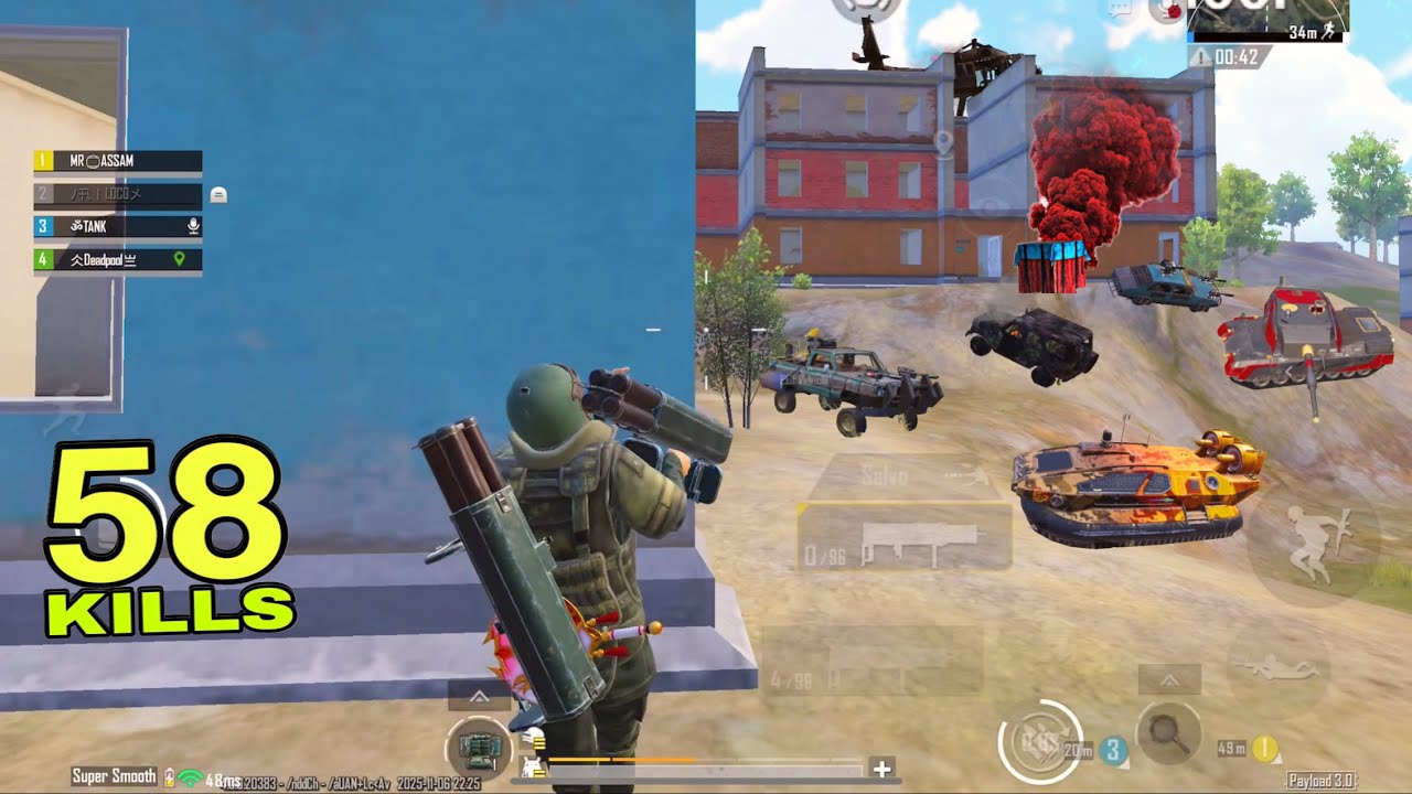 Double M202 Hunting Tanks, Hovercraft BGMI Payload mode Havoc😱