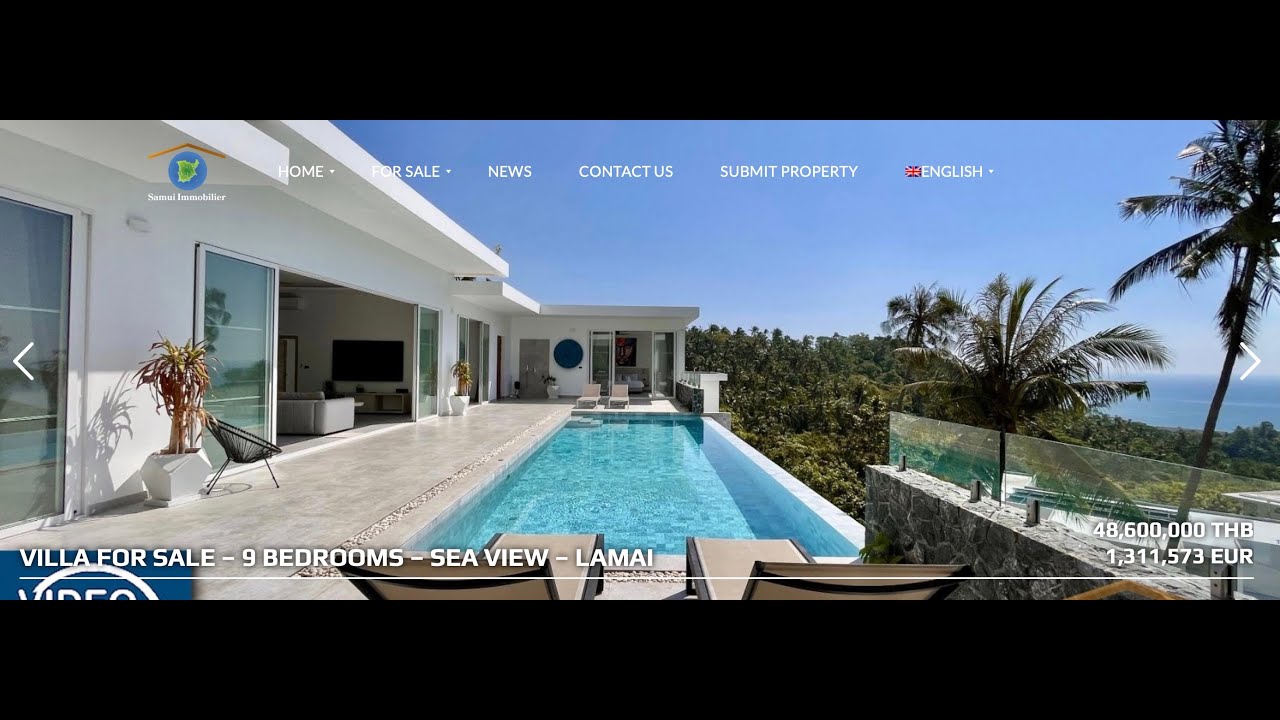 VM253 - 2 Sea view villas 4+5 bedrooms with pool - Lamai