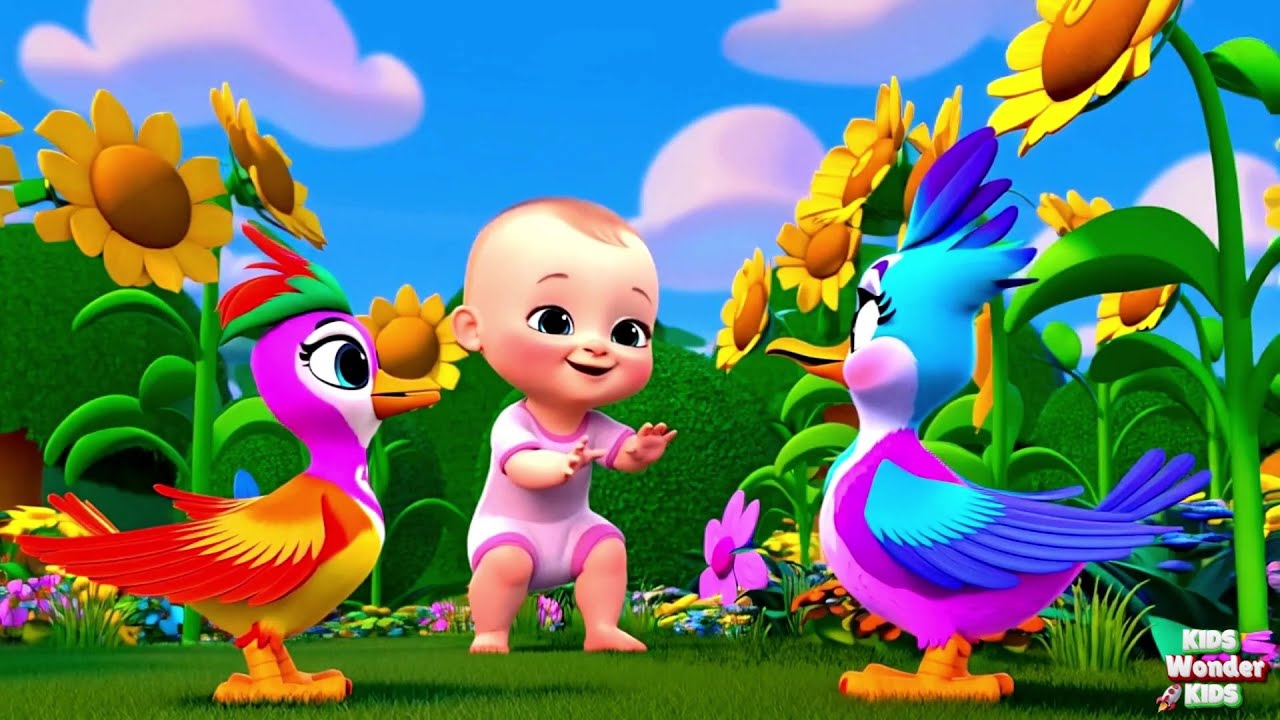 🐦💙🔊 Chirp Song! Chirpy the Bird's Blue Sky Flap and Clear Sound