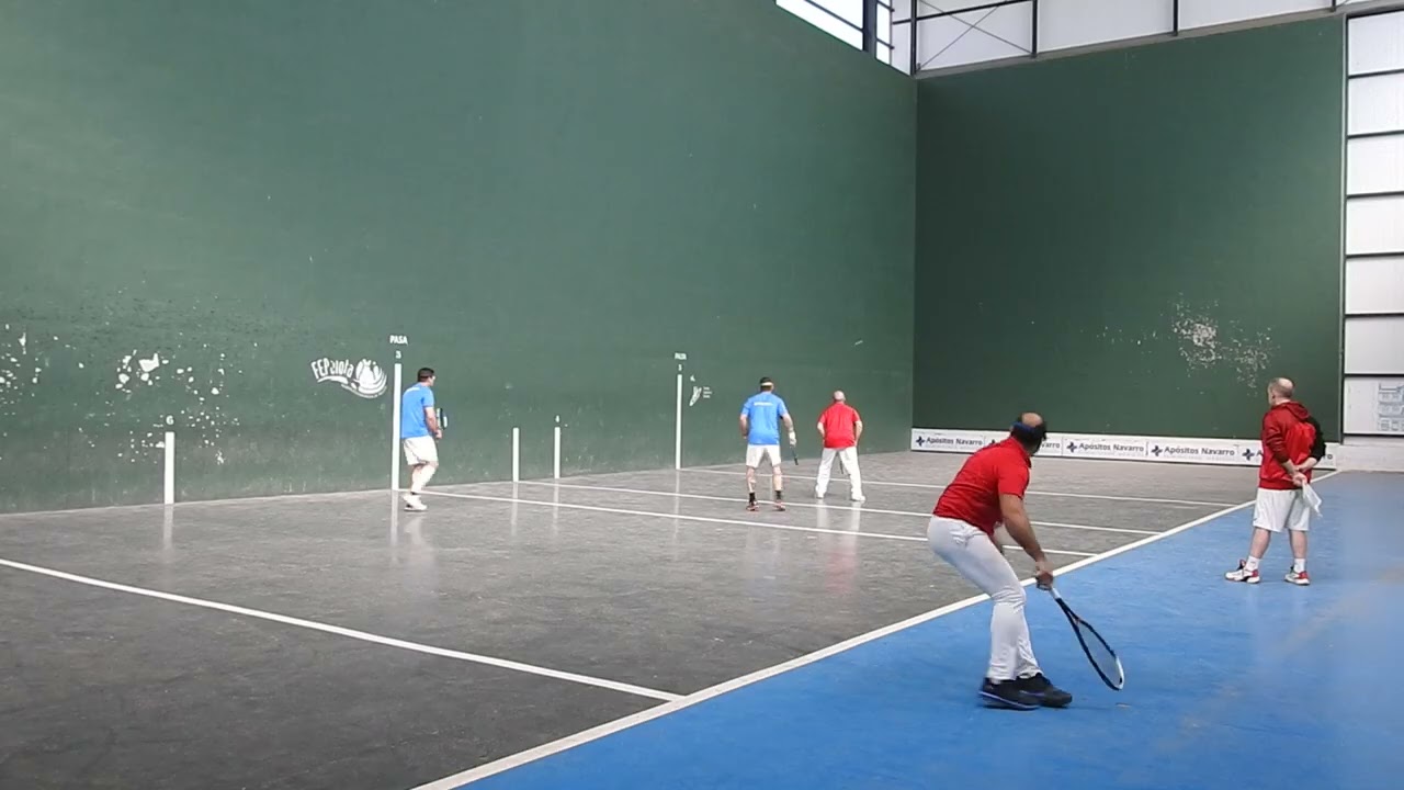 Frontenis  Valencia  liga  2ªDv  Z1  Cheste D -Buñol B (22-2-26) German-Ismael   2ºset (1ªparte)