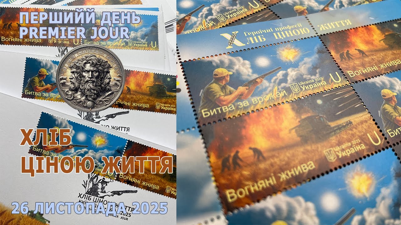 Хліб ціною життя. 26 листопада 2025р. Перший день * Premier Jour. #philately