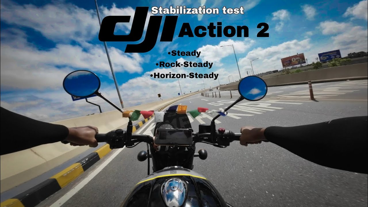 DJI Action 2 is it Good for Moto-Vlog? | Stabilization test | Raw Footage