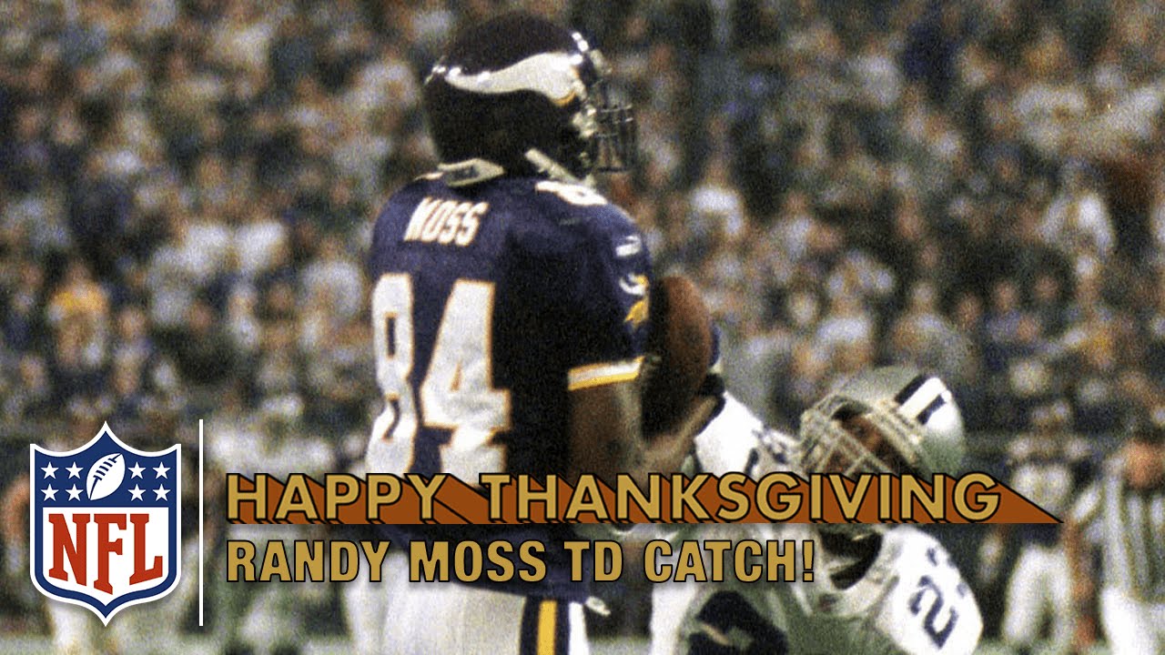 Randy Moss' Amazing Back of the End Zone TD Catch vs. Cowboys (2000) | NFL on Thanksgiving