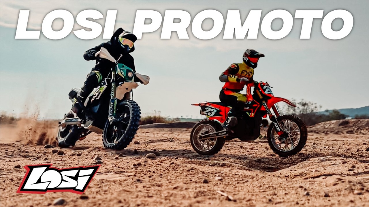 Losi Promoto-SM и MX покоряют бездорожье | Эпические гонки на радиоуправляемых мотоциклах 🏍️🔥