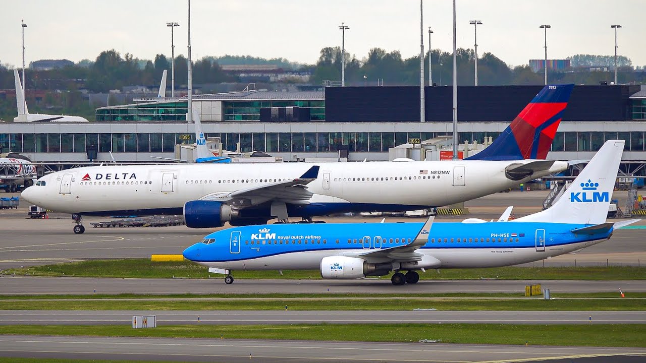 SPECTACULAR PlaneSpotting at Schiphol (AMS) | Amsterdam's Finest Airport ACTION from Up Close