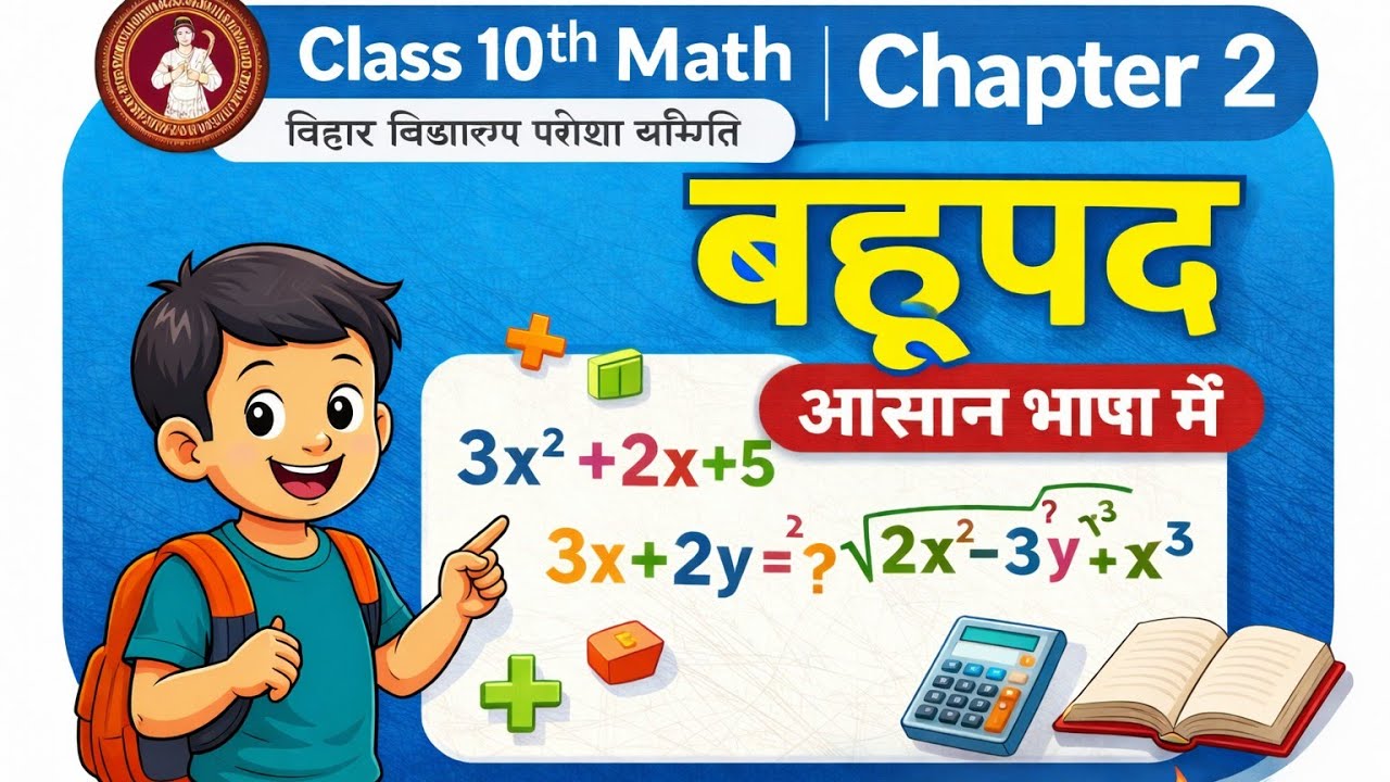 )Class 10th Math Chapter 2 | बहुपद | आसान भाषा में | Bihar Board | By Md Sir 🔥