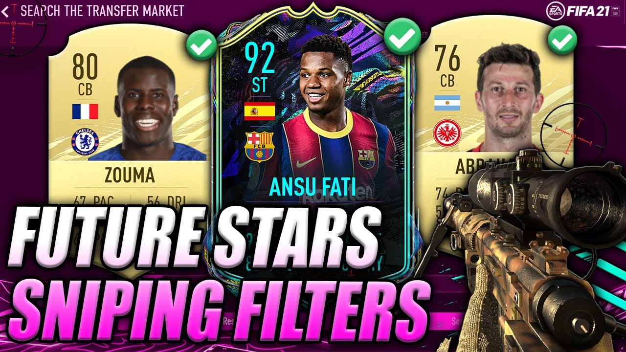 THE BEST FIFA 21 SNIPING FILTERS! FIFA 21 FUTURE STARS SNIPING FILTERS! MAKE 50K AN HOUR IN FIFA 21!