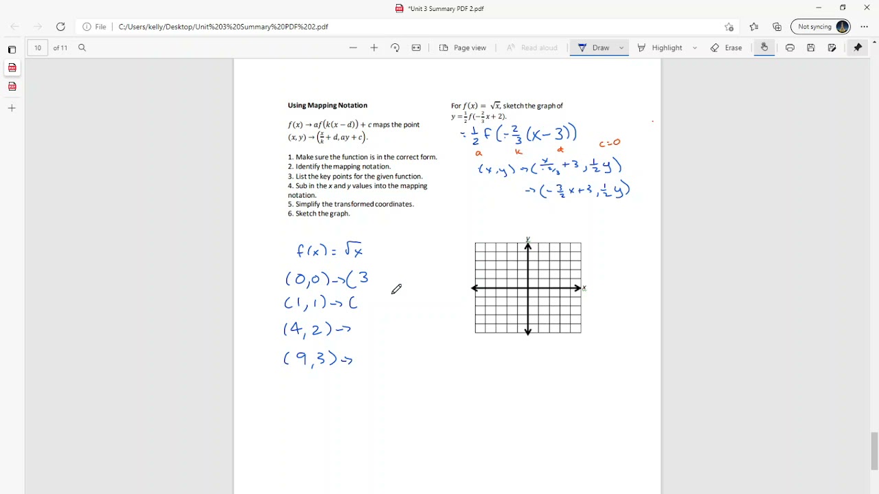 Using Mapping Notation