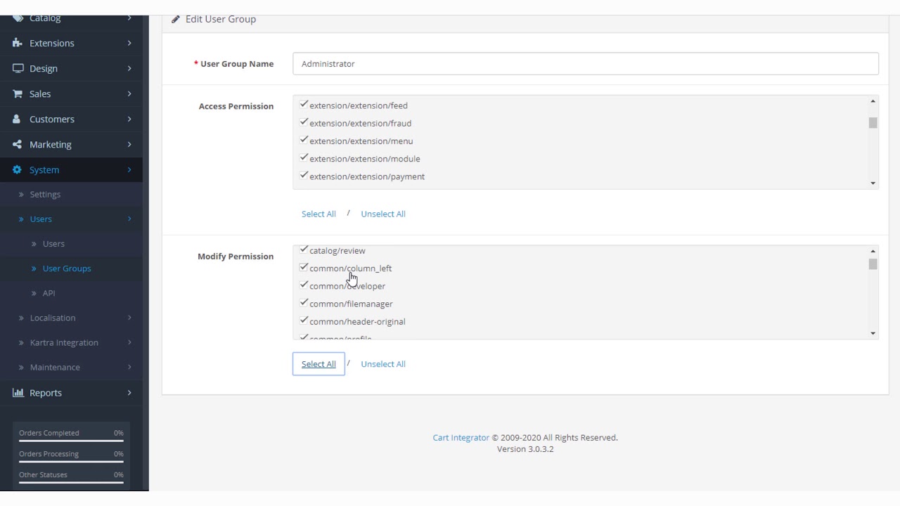 Kartra GO E Commerce Store System - Users. Cart Integrator
