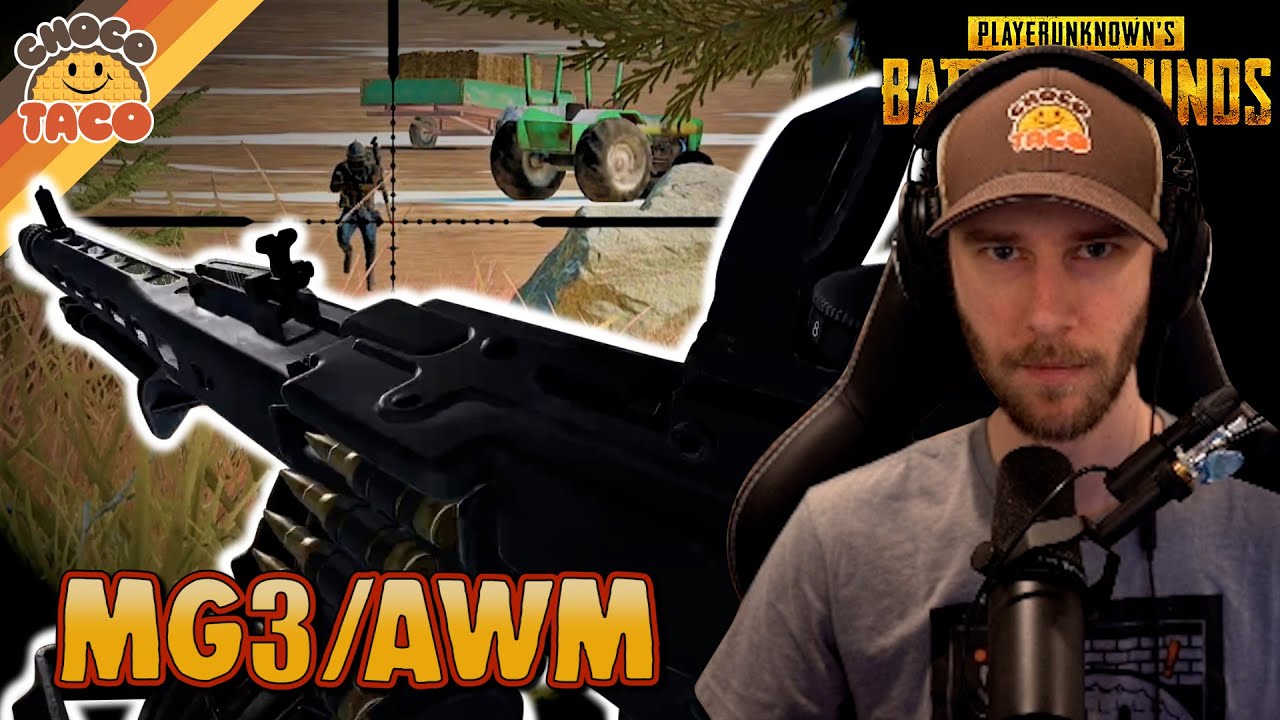 Is MG3/AWM the NEW Best Loadout? - chocoTaco PUBG Solos Gameplay